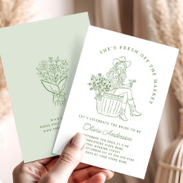 Convites Funky Fresco do Chá de panela de Mercado