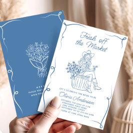 Convites Funky Fresco do Chá de panela de Mercado