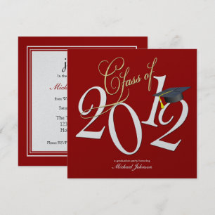 Convites FunkyClass de 2012 (Red/Metallic Silver)
