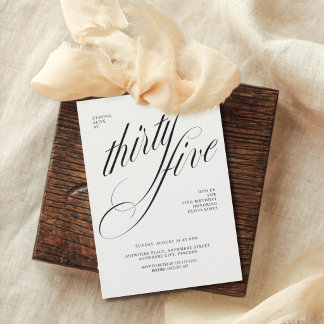 Convites Funny 35th birthday