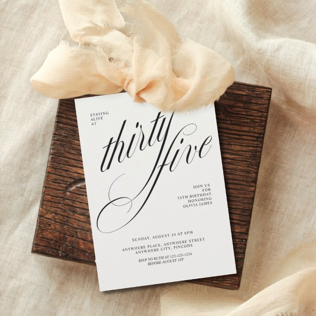 Convites Funny 35th birthday (Criador carregado)