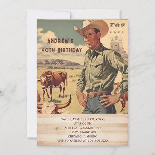 Convites  Funny 40th Mens Birthday Party  Invitations