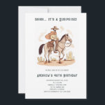 Convites  Funny 40th Mens Birthday Party  Invitations<br><div class="desc">Editable Mens Surprise Birthday Party Invitation,  Funny 40th Mens Birthday Party Invitations,  Western Cowboy Rustic Invite for Men,  Any Age</div>