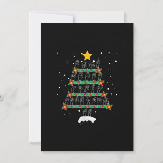 Convites Funny ASL Christmas Tree Sign Language Xmas Deaf P