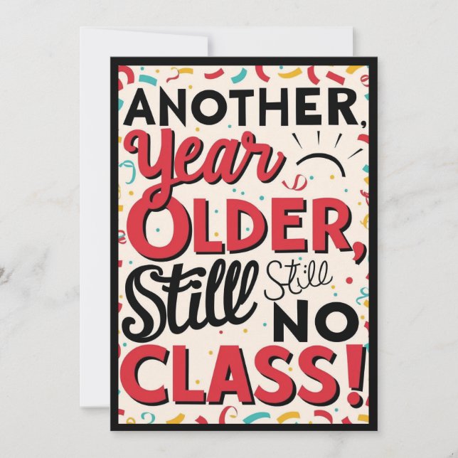 Convites Funny Birthday Card (Frente)