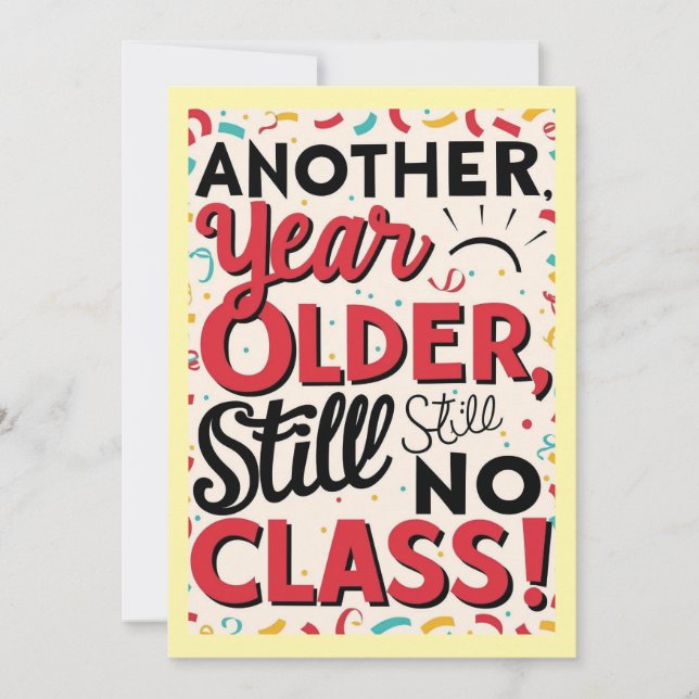 Convites Funny Birthday Card (Frente)