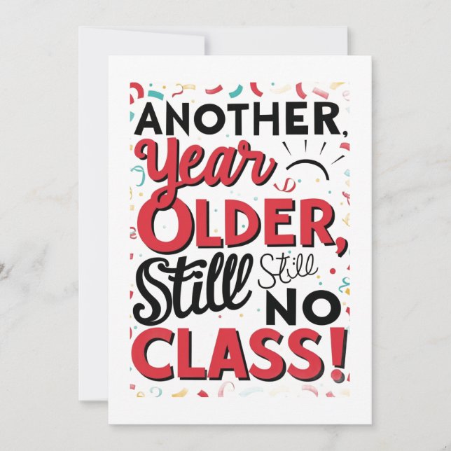 Convites Funny Birthday Card (Frente)