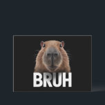 Convites Funny Capybara Bruh<br><div class="desc">Funny Capybara Bruh</div>