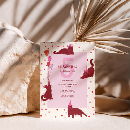 Convites Funny Cats cute Purrfect Birthday Party