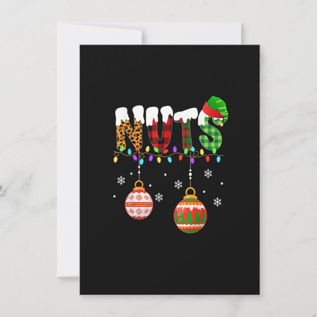 Convites Funny Chest Nuts Couples Christmas Chestnuts Adult (Frente)