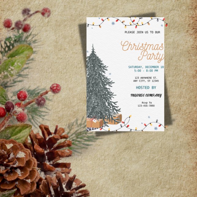 Convites Funny Christmas Party Invitation | Playful Holiday (Criador carregado)