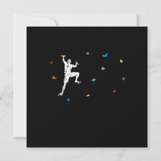 Convites Funny Colourful Boulder Climber Gift