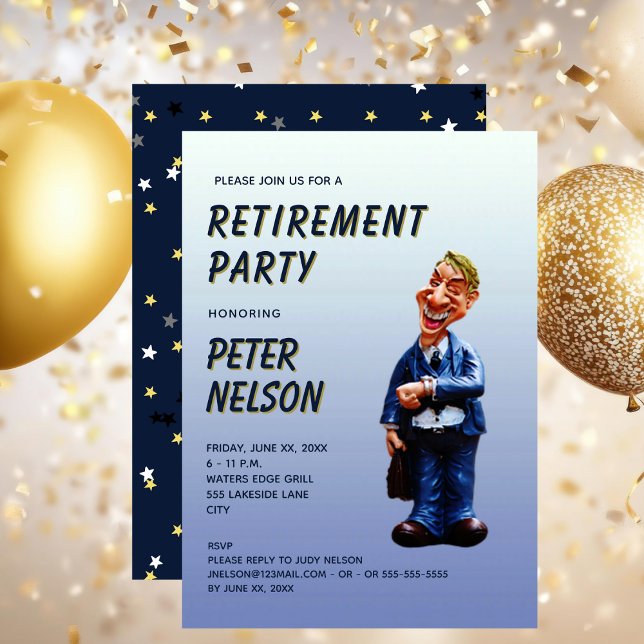 Convites Funny Corporate Retirement Party Invitation (Funny Corporate Retirement Party Invitation)