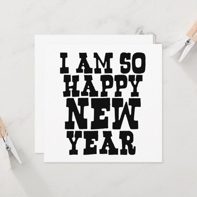 Convites funny humorous happy new year sayings (Frente/Verso In Situ)