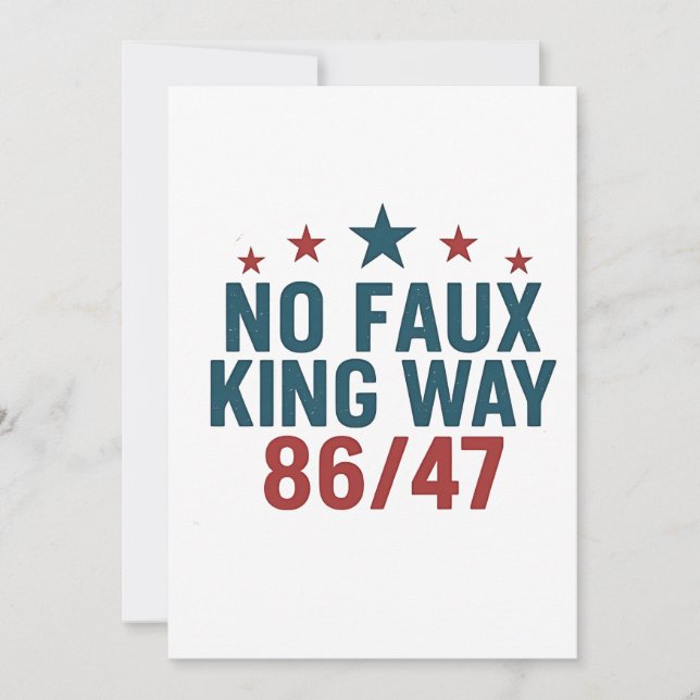 Convites Funny No Faux King Way 86 47 4 De Julho (Frente)