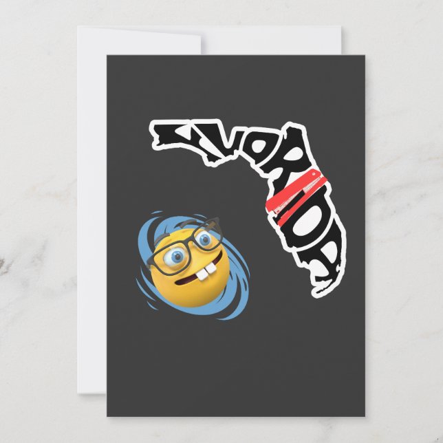 Convites Furacão Milton Funny Florida Office Space (Frente)