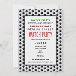 Convites Futebol Bola 2026 BYOB Festa de Observação