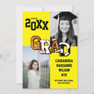 Convites Futebol de basquete de futebol de Graduação Esport