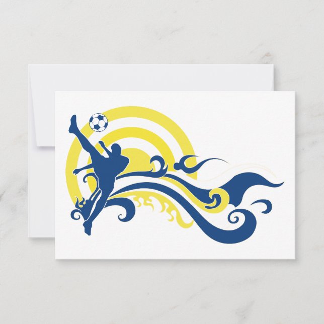 Convites futebol de cena de verão (Frente)