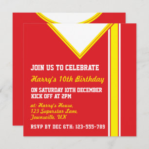 Convites Futebol de Tempestade Convidou Futebol Modelo