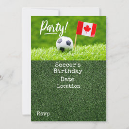 Convites Futebol Salve a Data para o Canadá