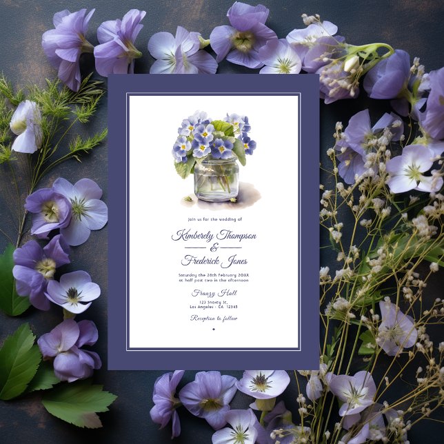 Convites Futuro Disco Comum Noite Primrose Casamento Floral (Future Dusk Wedding)