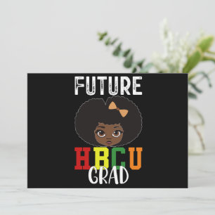 Convites Futuro Graduada de HBCU Garota Graduação Faculdade