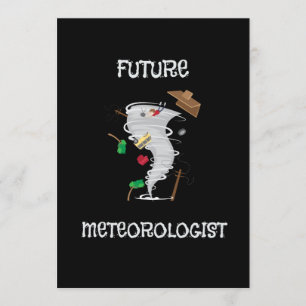 Convites Futuro Meteorologista Engraçado Tornado e Furacã
