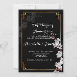 Convites FWedding Aniversário do FWedding de ouro branco