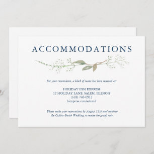 Convites Gabinete de Casamento de Gypsophila Wreath