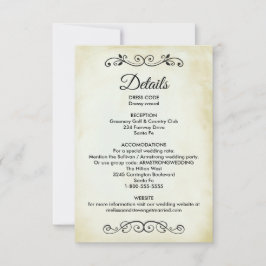 Convites Gabinete de Detalhes de Casamento do Tema Ocidenta