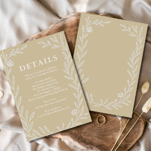 Convites Gabinete de Informações sobre Casamento Botânico