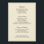 Convites Gabinete de Recepção de casamento Clássico Elegant<br><div class="desc">Personalize nossa recepção de casamento clássica e elegante,  RSVP e cartão de cerimônia de detalhes. Todo texto e fontes podem ser modificados. Coordenar convites e favores também estão na nossa coleção de casamento.</div>