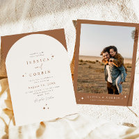 GALA Boho Terracotta Arch Celestial Star Casamento