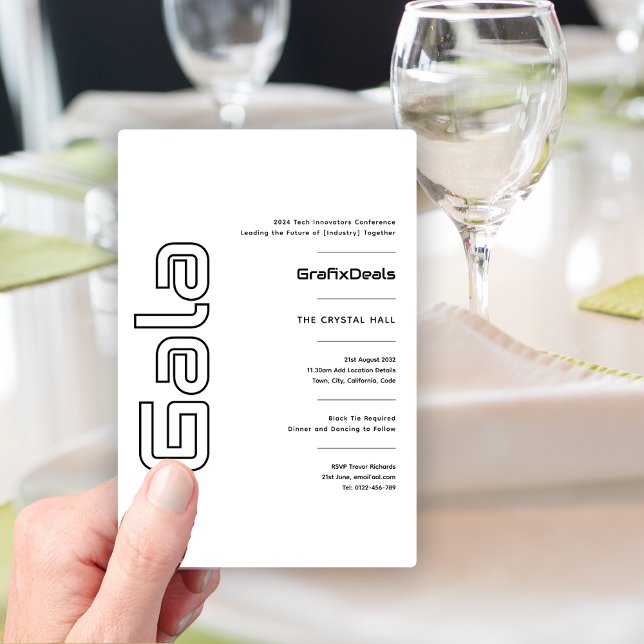 Convites Gala Business Corporate Tech Network Events Modern (Criador carregado)