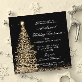 Convites Gala Dourada do Fundraiser Corporativo Holiday