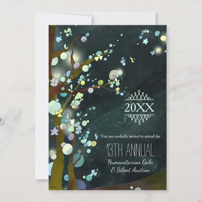 Convites Gala e Leilão de Caridade Noturna (Frente)