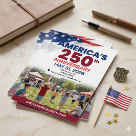 Convites Gala Patriótica do 250º Aniversário da América