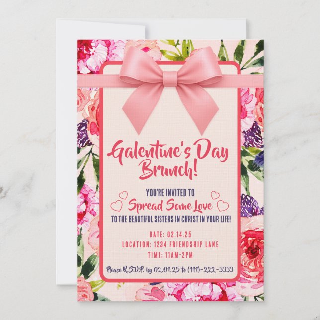 Convites Galantine's Day Invitation (Frente)