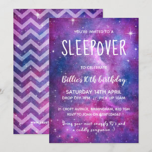 Convites Galáxias E Estrelas Com Aquarela Sonora