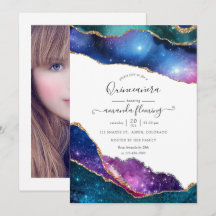 Galaxy Agate Quinceañera Foto