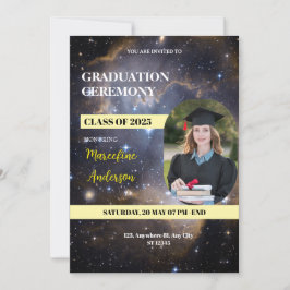 Convites Galaxy Class of 2025 Ceremony Invite