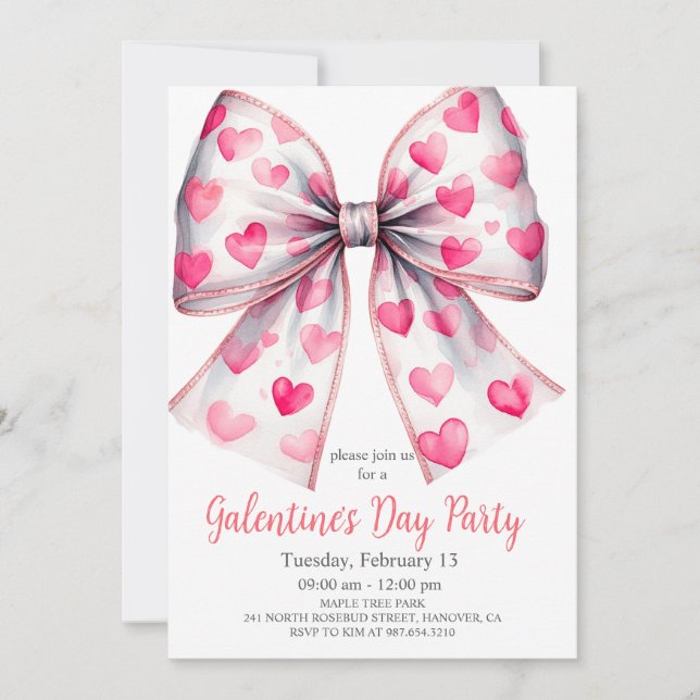 Convites Galentine's Day 'Favorite Things' Invitation (Frente)