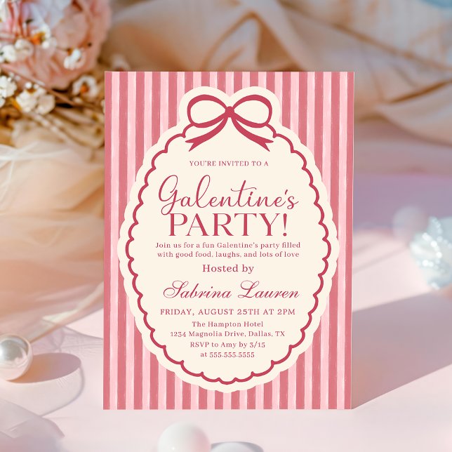 Convites Galentine's Day Party Girls Valentine Invitation (Criador carregado)