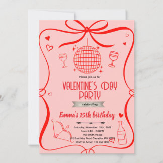 Convites Galentine's party Invitation