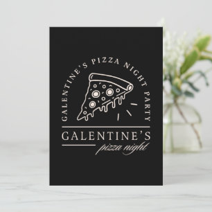 Convites Galentines pizza melhores festas negras