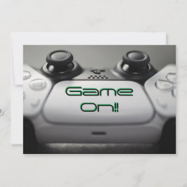 Convites "Game On" Aniversário de Jogos