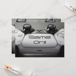 Convites "Game ON!!" Festa PlayStation