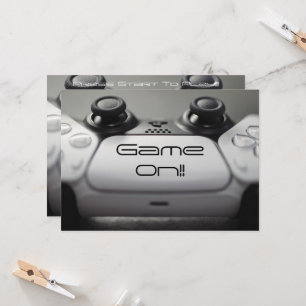 Convites "Game ON!!" Festa PlayStation