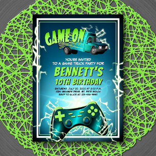 Convites Game Truck Birthday